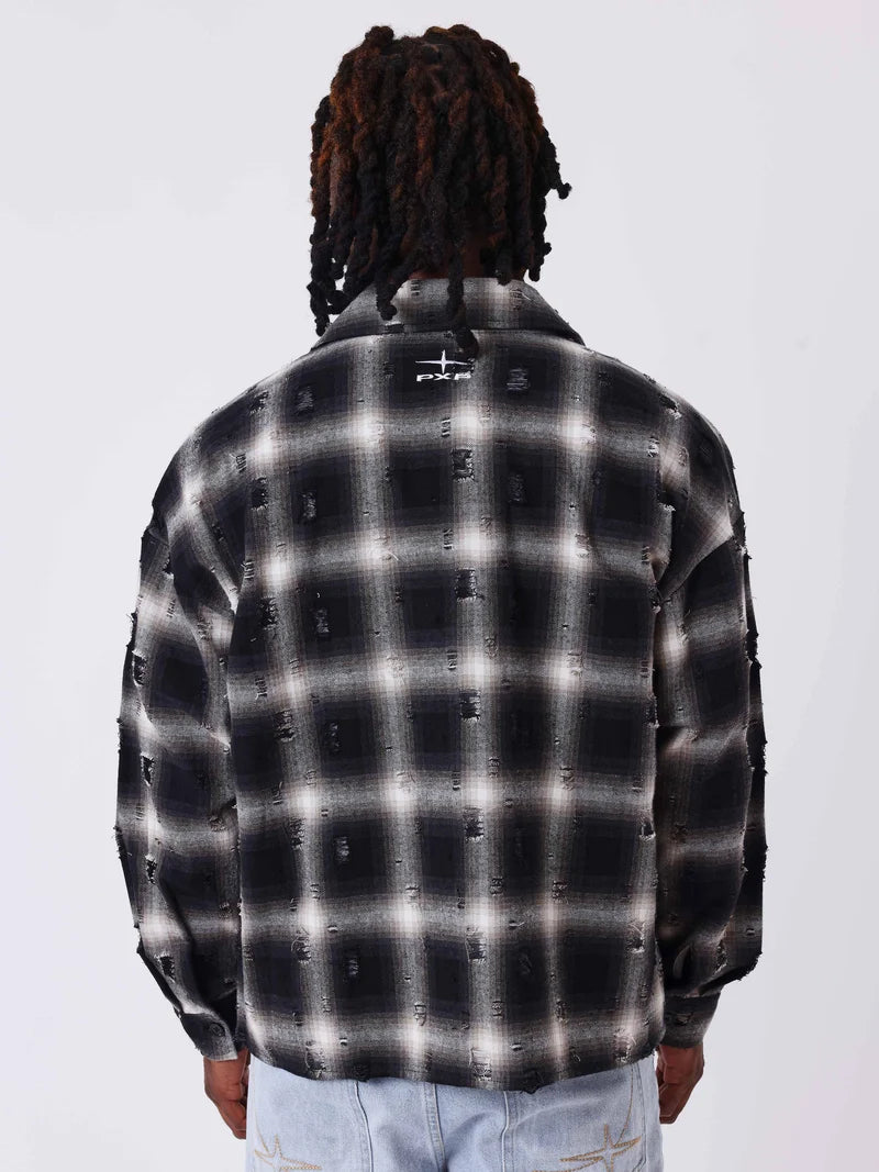 Camicia a maniche lunghe a quadri PXP