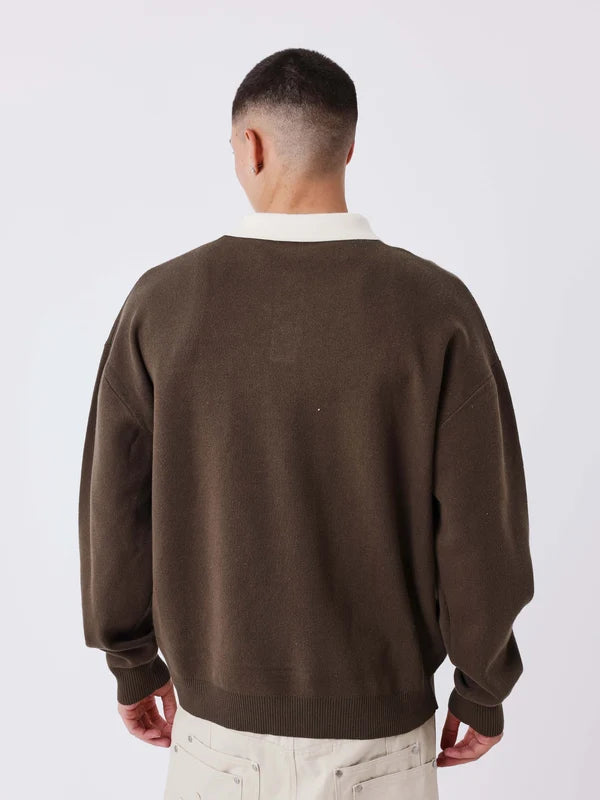 Polo in maglia Matchday brown  PXP