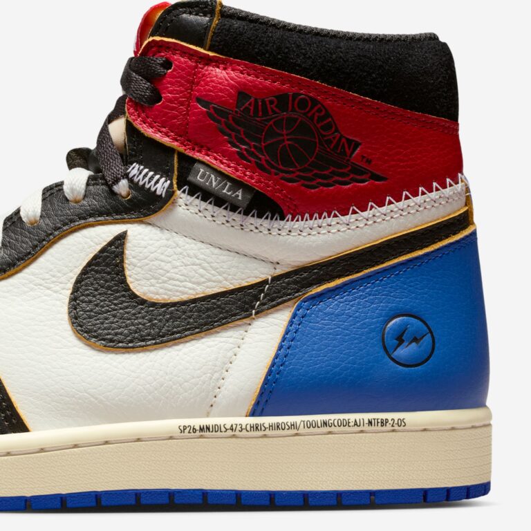Jordan 1 Retro High OG SP Fragment x Union LA Varsity Red Sport Royal
