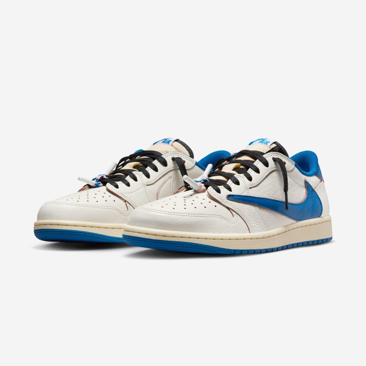 Jordan 1 Retro Low OG SP Fragment x Travis Scott Sail Military Blue