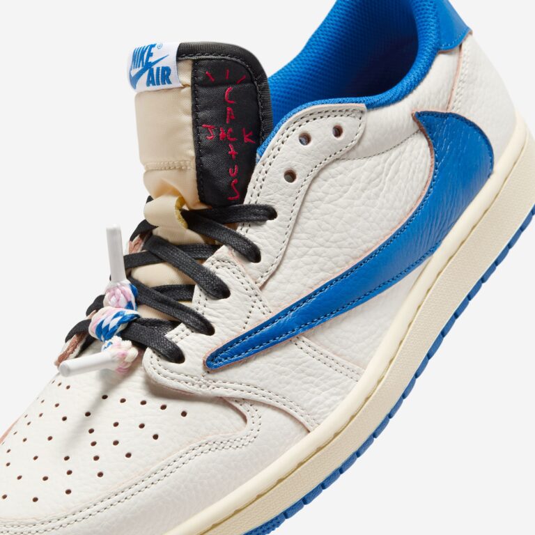 Jordan 1 Retro Low OG SP Fragment x Travis Scott Sail Military Blue