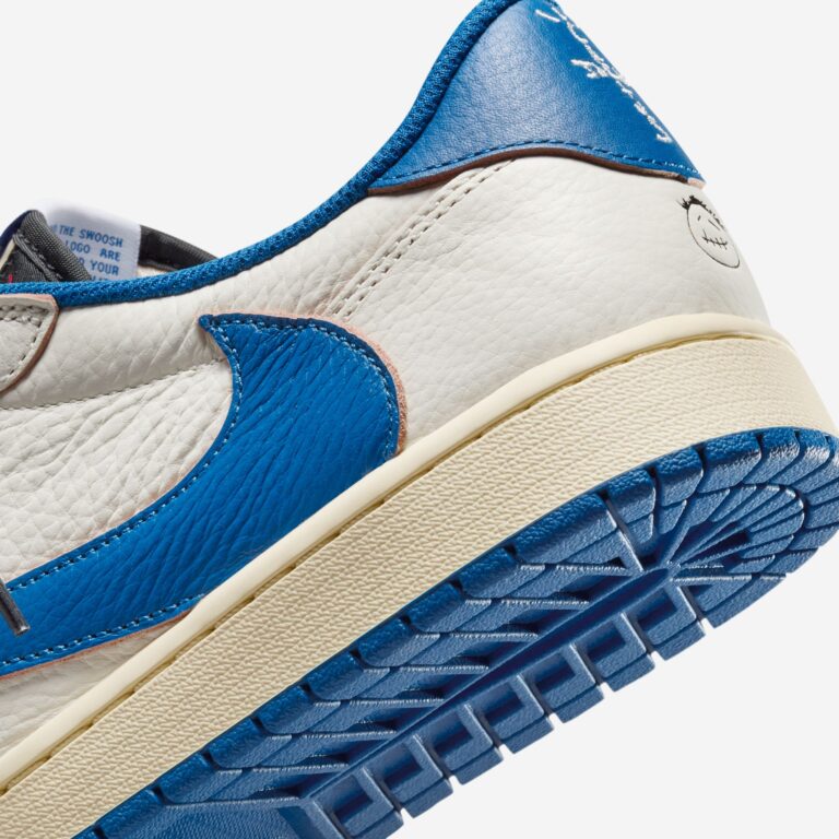 Jordan 1 Retro Low OG SP Fragment x Travis Scott Sail Military Blue