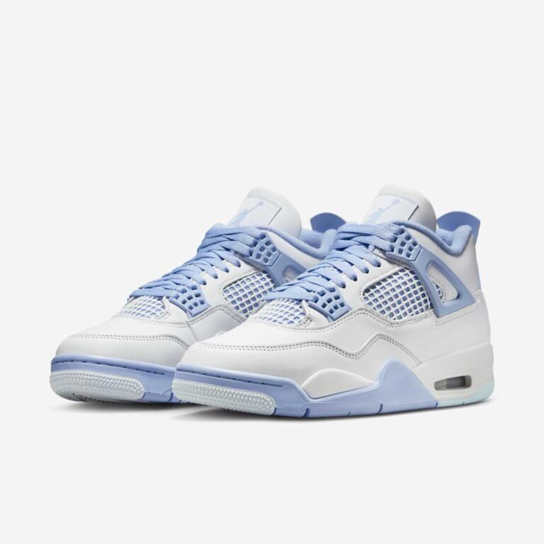 Jordan 4 Retro Aluminum Forget Me Not