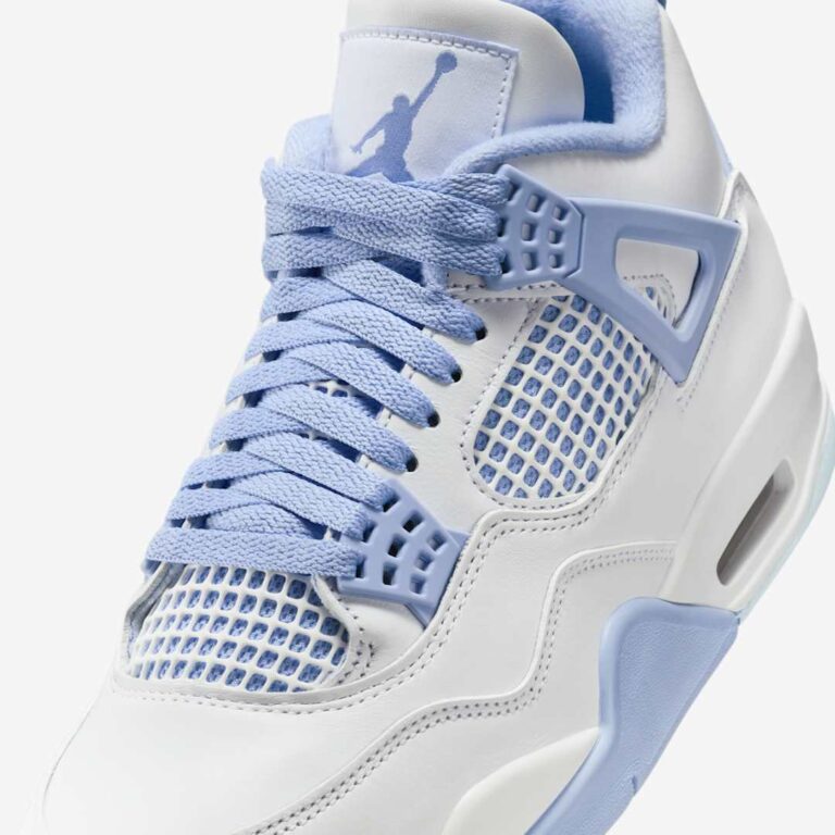 Jordan 4 Retro Aluminum Forget Me Not