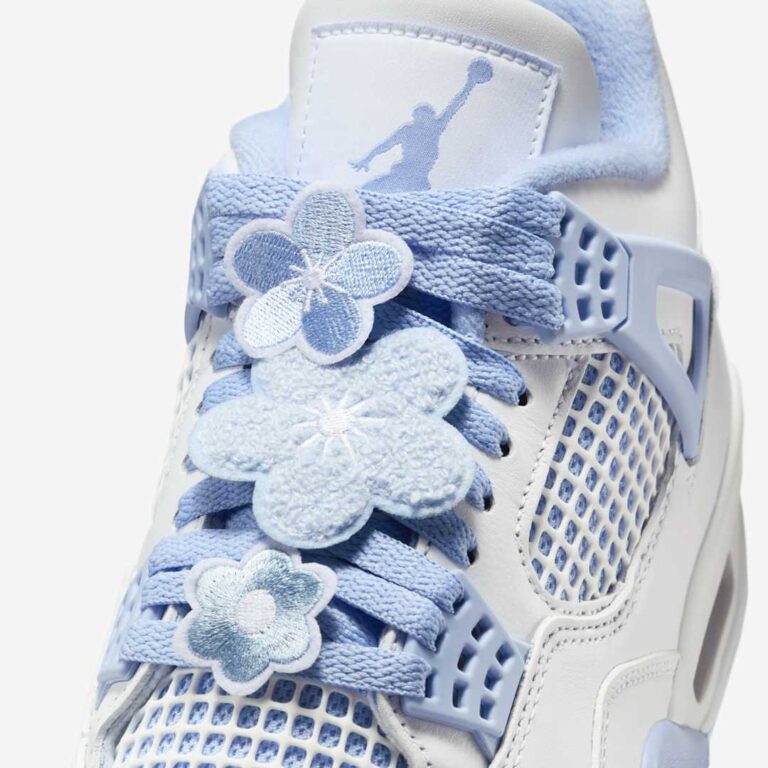 Jordan 4 Retro Aluminum Forget Me Not