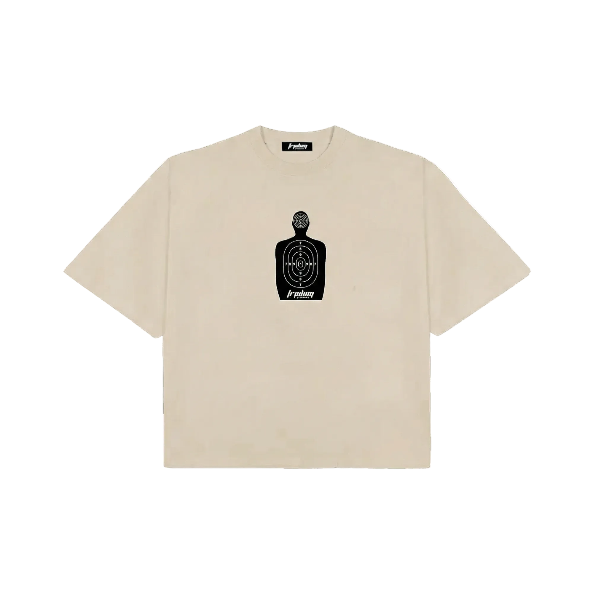 "Target" Beige Boxy Tee