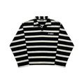 Black Rugby Long Sleeve Polo