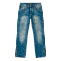 Blue Wash Zip Flare