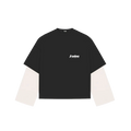 Black and White Double LongSleeve